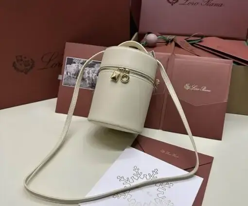 Loro Piana Pencil Case Bag White