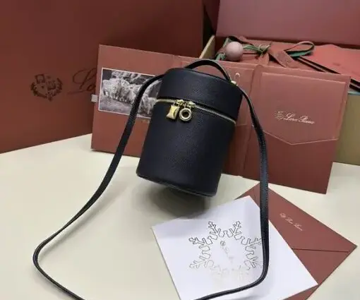 Loro Piana Pencil Case Bag Black