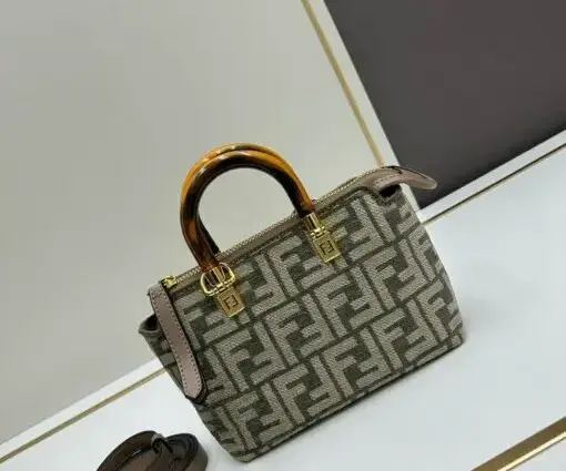 Fendi By The Way Boston FF Logo Mini Bag