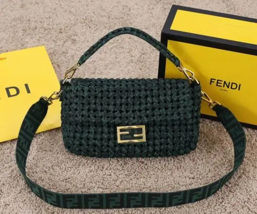 Fendi Baguette Bag Green