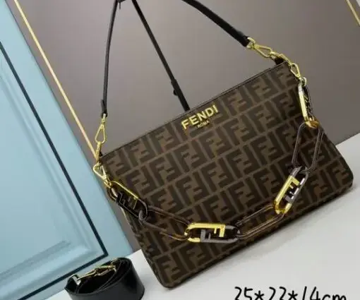 Fendi Monogram Oblique Brown