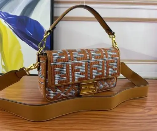 Fendi Bag Brown & White