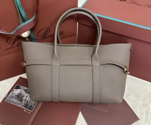 Loro Piana Ghiera Shopper Bag in Gentle Gray