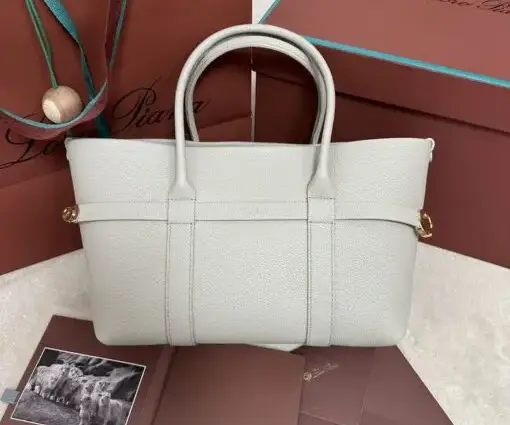 Loro Piana Ghiera Shopper Bag in White