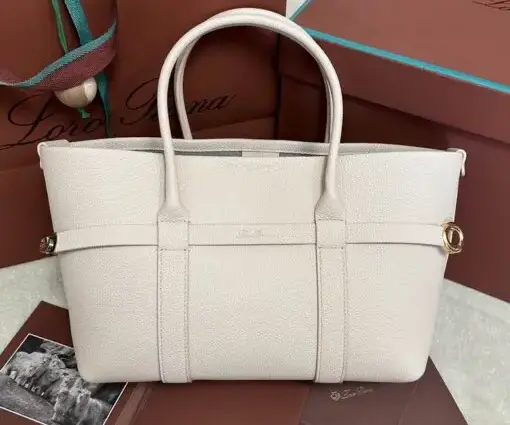 Loro Piana Ghiera Shopper Bag in Off-White