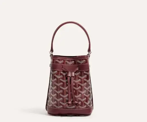 Goyard Petit Flot Mini Bucket Bag Burgundy