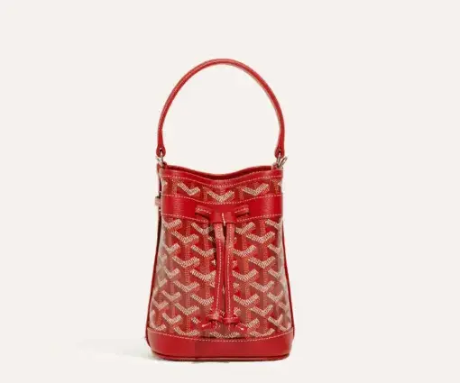 Goyard Petit Flot Mini Bucket Bag Red