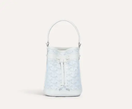 Goyard Petit Flot Mini Bucket Bag White