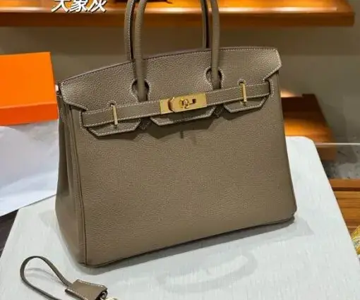 Hermes Birkin Togo Bag Dark Brown