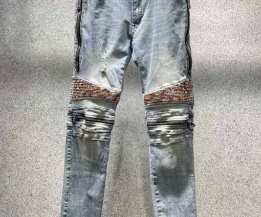 Amiri Velvet PJ MX2 Jean Clay Indigo