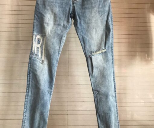 Amiri Jeans Fade White