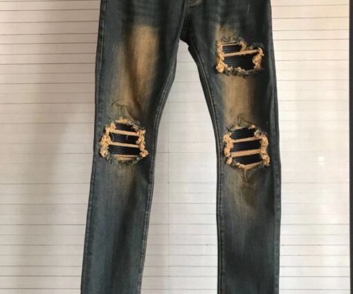 Amiri Jeans Fade Orange & Black