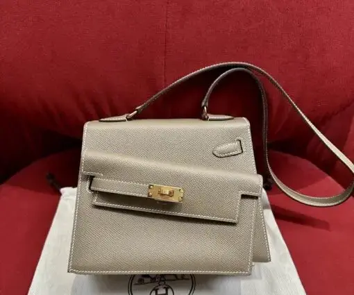 Hermès Kelly Danse Jumping Bag Grey