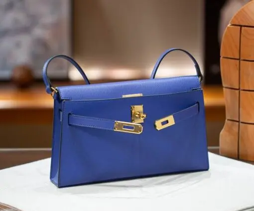 Hermes Kelly Elan Bag Blue