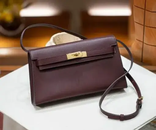 Hermes Kelly Elan Bag Burgundy
