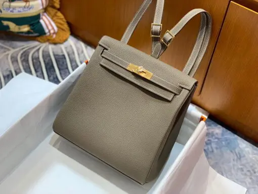 Hermes Kelly Ado Bag Tan
