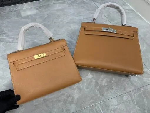 Hermes Kelly Epsom 25cm Bag Brown