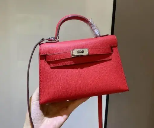 Hermes Kelly Mini 19cm Bag Red