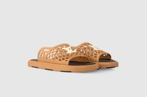 LV Waffle Mule Cognac