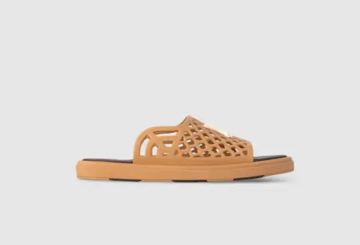 Alternative view of LV Waffle Mule Cognac