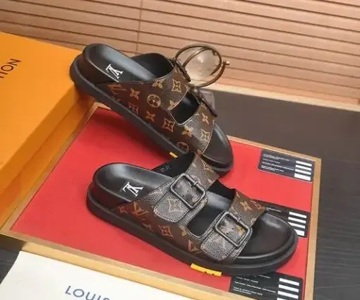 Alternative view of LV Bom Dia Flat Comfort Sandal Mules Monogram Canvas