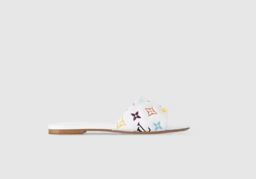 LV x TM 6AM Flat Mule Monogram White