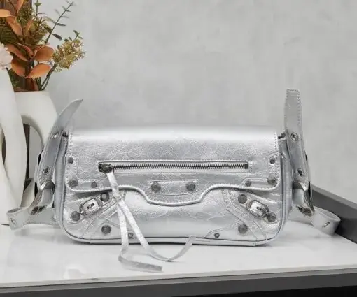 Balenciaga Cagole Bag Silver