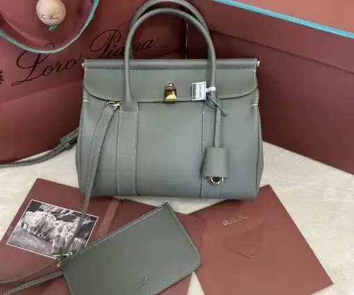 Loro Piana Loom Bag Light Grey