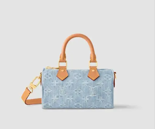 LV Denim Blue Nano Speedy Bag