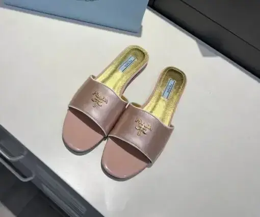 Prada Slipper Glossy Pink Gold