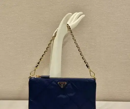 Prada Hobo Bag Navy Blue