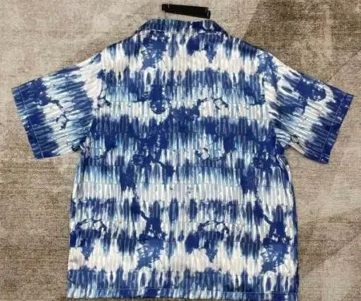 Alternative view of Amiri Tie-Dye Short Sleeved Shirt White/ Blue