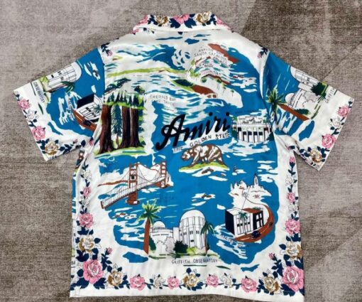 Alternative view of AMIRI California Bowling Shirt Multicolor