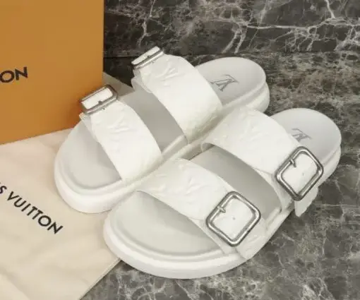 LV Venice Mule White