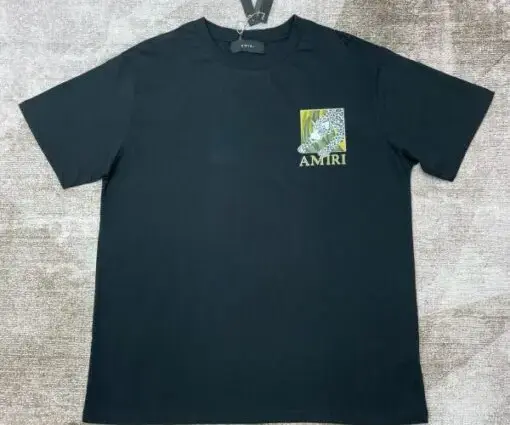Amiri Graphic Print Cotton T-Shirt Black