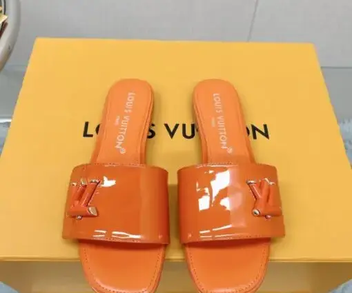 Alternative view of LV Slipper Sandal Shiny Orange