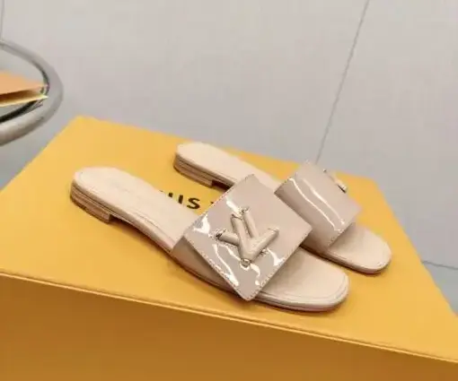 LV Slipper Sandal Beige