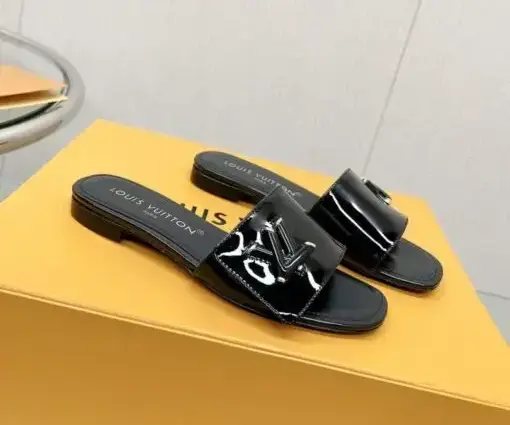 LV Slipper Sandal Black