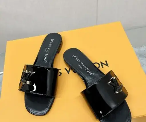 Alternative view of LV Slipper Sandal Black