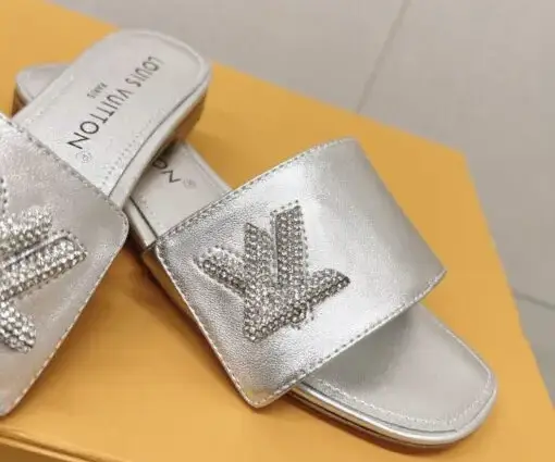 Alternative view of LV Slipper Sandal Silver