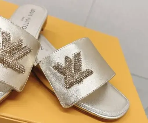 Alternative view of LV Slipper Sandal Glossy Silver