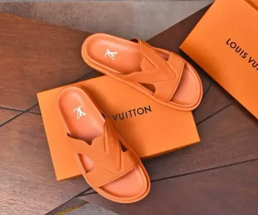 Alternative view of LV Leather Sandal Orange