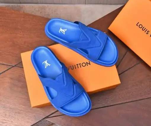 Alternative view of LV Leather Sandal Blue