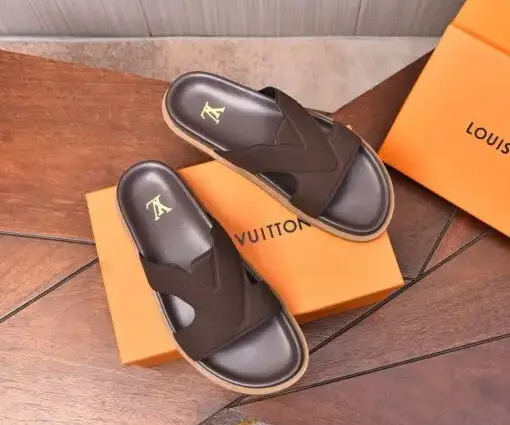 Alternative view of LV Leather Sandal Brown