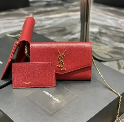 YSL Uptown Mini Bag Red