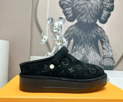 LV Aspen Platform Clog Black