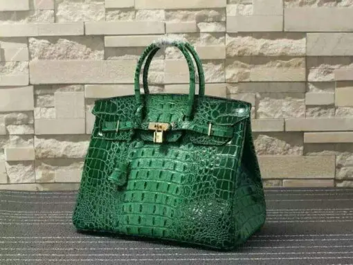 Hermes Birkin Bag Crocodile Green
