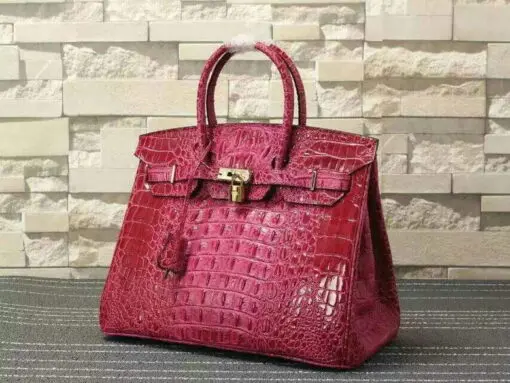 Hermes Birkin Bag Crocodile Red