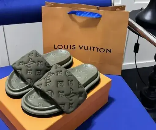 LV Slipper Moss Green