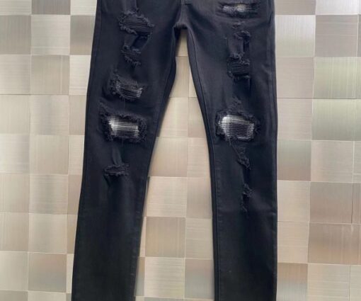 AMIRI MX1 Distressed-Effect Skinny Jeans Black